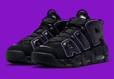 nike air uptempo black purple|nike uptempo black from stockx.